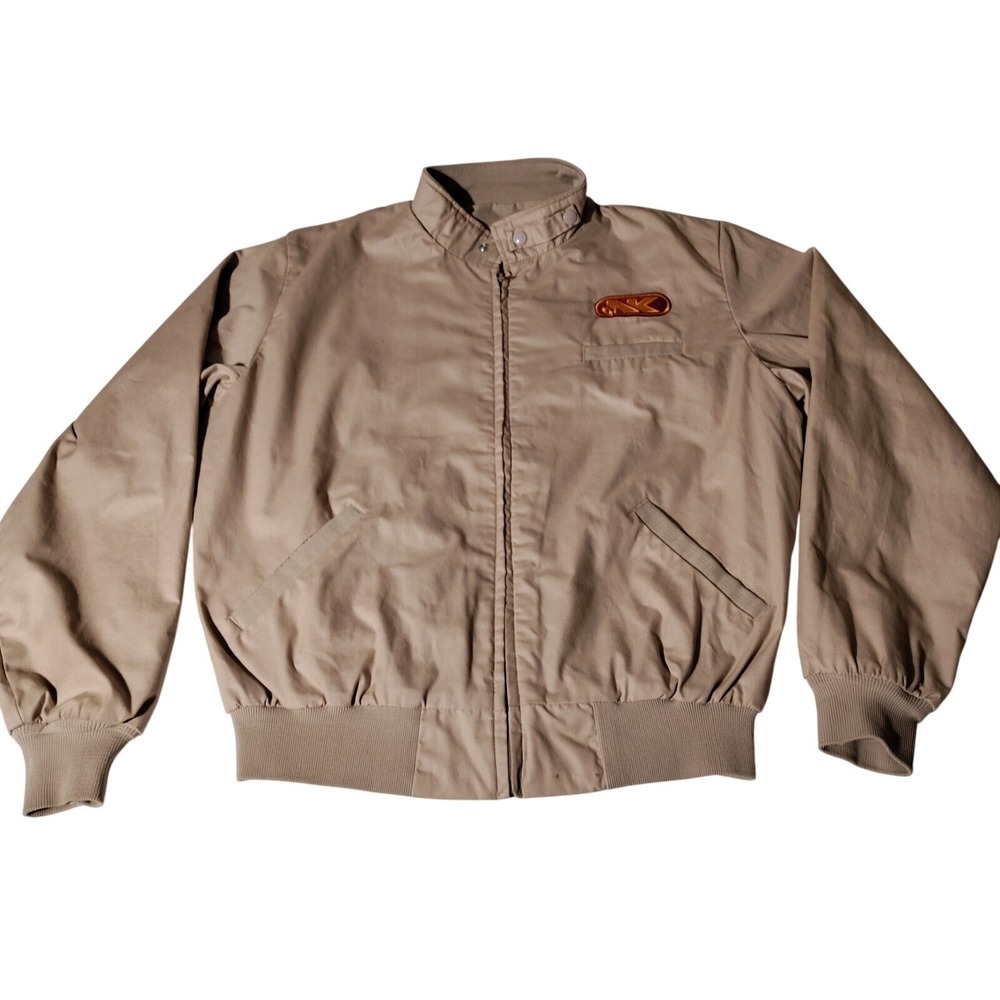 Northrup King Tan Jacket with Lining K - Brand USA -‎ Imperfect Vtg Sz L